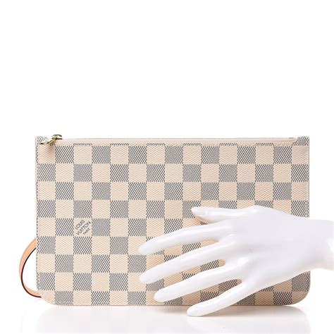 louis vuitton damier azur neverfull pochette|louis vuitton neverfull gm tote.